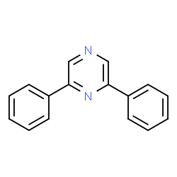 ChemSpider 2D Image | 2,6-Diphenylpyrazine | C16H12N2