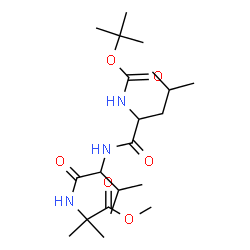 ChemSpider 2D Image | Methyl N-{[(2-methyl-2-propanyl)oxy]carbonyl}leucylvalyl-2-methylalaninate | C21H39N3O6