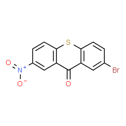 ChemSpider 2D Image | 2-Bromo-7-nitro-9H-thioxanthen-9-one | C13H6BrNO3S