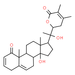 ChemSpider 2D Image | 14,20-Dihydroxy-22,26-epoxyergosta-2,5,24-triene-1,26-dione | C28H38O5