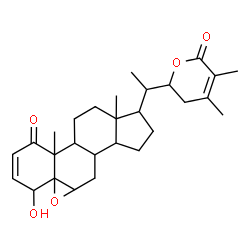 ChemSpider 2D Image | 4-Hydroxy-5,6:22,26-diepoxyergosta-2,24-diene-1,26-dione | C28H38O5