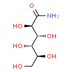 ChemSpider 2D Image | (2R,3R,4S,5S)-2,3,4,5,6-Pentahydroxyhexanamide | C6H13NO6