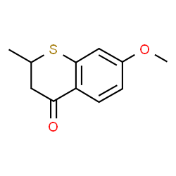 ChemSpider 2D Image | 7-Methoxy-2-methyl-2,3-dihydro-4H-thiochromen-4-one | C11H12O2S