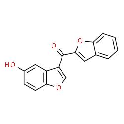 ChemSpider 2D Image | 1-Benzofuran-2-yl(5-hydroxy-1-benzofuran-3-yl)methanone | C17H10O4