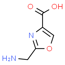 ChemSpider 2D Image | 2-(Aminomethyl)-1,3-oxazole-4-carboxylic acid | C5H6N2O3