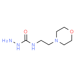 ChemSpider 2D Image | N-[2-(4-Morpholinyl)ethyl]hydrazinecarboxamide | C7H16N4O2