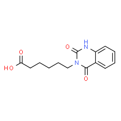 ChemSpider 2D Image | 3(4H)-quinazolinehexanoic acid, 2-hydroxy-4-oxo- | C14H16N2O4