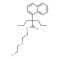 ChemSpider 2D Image | 2-(2-Chloroethoxy)ethyl 2-(1-naphthyl)-2-propylpentanoate | C22H29ClO3