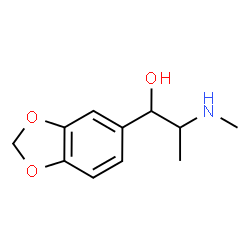 ChemSpider 2D Image | 1-(1,3-Benzodioxol-5-yl)-2-(methylamino)-1-propanol | C11H15NO3