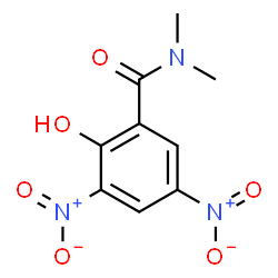 ChemSpider 2D Image | 2-Hydroxy-N,N-dimethyl-3,5-dinitrobenzamide | C9H9N3O6