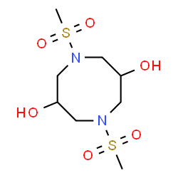 ChemSpider 2D Image | 1,5-Bis(methylsulfonyl)-1,5-diazocane-3,7-diol | C8H18N2O6S2