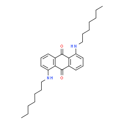 ChemSpider 2D Image | 1,5-Bis(heptylamino)-9,10-anthraquinone | C28H38N2O2