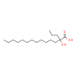 ChemSpider 2D Image | 2-Hydroxy-2-propyltetradecanoic acid | C17H34O3