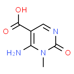 ChemSpider 2D Image | 6-Amino-1-methyl-2-oxo-1,2-dihydro-5-pyrimidinecarboxylic acid | C6H7N3O3