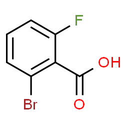 ChemSpider 2D Image | 2-Bromo-6-fluorobenzoic acid | C7H4BrFO2