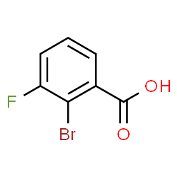 ChemSpider 2D Image | 2-Bromo-3-fluorobenzoic acid | C7H4BrFO2