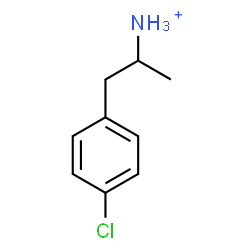 ChemSpider 2D Image | 1-(4-Chlorophenyl)-2-propanaminium | C9H13ClN