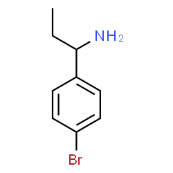 ChemSpider 2D Image | 1-(4-Bromophenyl)-1-propanamine | C9H12BrN