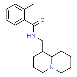 ChemSpider 2D Image | 2-Methyl-N-(octahydro-2H-quinolizin-1-ylmethyl)benzamide | C18H26N2O