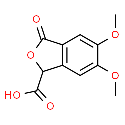 ChemSpider 2D Image | 5,6-Dimethoxy-3-oxo-1,3-dihydro-2-benzofuran-1-carboxylic acid | C11H10O6