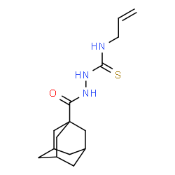 ChemSpider 2D Image | 2-(Adamantan-1-ylcarbonyl)-N-allylhydrazinecarbothioamide | C15H23N3OS