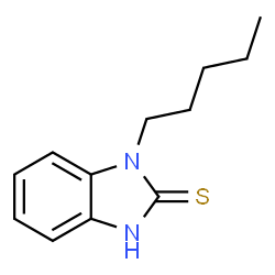 ChemSpider 2D Image | 1-Pentyl-1H-benzoimidazole-2-thiol | C12H16N2S