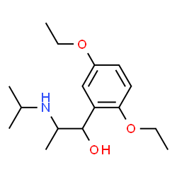 ChemSpider 2D Image | 1-(2,5-Diethoxyphenyl)-2-(isopropylamino)-1-propanol | C16H27NO3