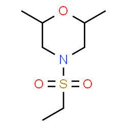 ChemSpider 2D Image | 4-(Ethylsulfonyl)-2,6-dimethylmorpholine | C8H17NO3S