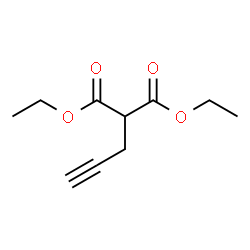ChemSpider 2D Image | Diethyl propargylmalonate | C10H14O4