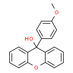 ChemSpider 2D Image | 9-(4-Methoxyphenyl)xanthen-9-ol | C20H16O3