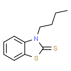 ChemSpider 2D Image | 3-Butyl-1,3-benzothiazole-2(3H)-thione | C11H13NS2