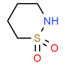 ChemSpider 2D Image | 1,2-Thiazinane 1,1-dioxide | C4H9NO2S