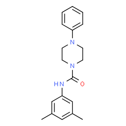 ChemSpider 2D Image | N-(3,5-Dimethylphenyl)-4-phenyl-1-piperazinecarboxamide | C19H23N3O
