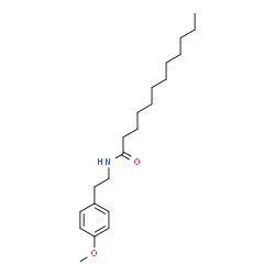 ChemSpider 2D Image | N-[2-(4-Methoxyphenyl)ethyl]dodecanamide | C21H35NO2