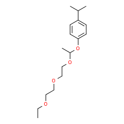 ChemSpider 2D Image | 1-{1-[2-(2-Ethoxyethoxy)ethoxy]ethoxy}-4-isopropylbenzene | C17H28O4