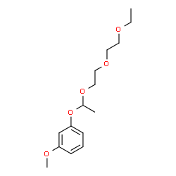 ChemSpider 2D Image | 1-{1-[2-(2-Ethoxyethoxy)ethoxy]ethoxy}-3-methoxybenzene | C15H24O5