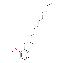 ChemSpider 2D Image | 1-Methoxy-2-{1-[2-(2-propoxyethoxy)ethoxy]ethoxy}benzene | C16H26O5
