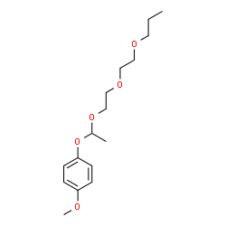 ChemSpider 2D Image | 1-Methoxy-4-{1-[2-(2-propoxyethoxy)ethoxy]ethoxy}benzene | C16H26O5