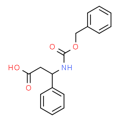 ChemSpider 2D Image | Cbz-DL-Î²-phenylalanine | C17H17NO4