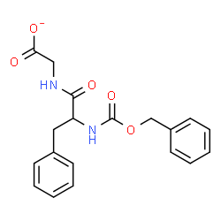 ChemSpider 2D Image | ({N-[(Benzyloxy)carbonyl]phenylalanyl}amino)acetate | C19H19N2O5