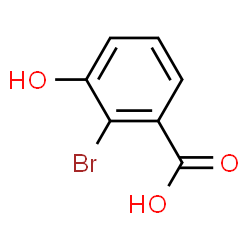 ChemSpider 2D Image | 2-Bromo-3-hydroxybenzoic acid | C7H5BrO3
