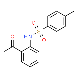 ChemSpider 2D Image | N-(2-Acetylphenyl)-4-methylbenzenesulfonamide | C15H15NO3S