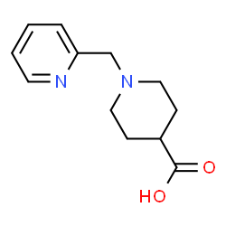 ChemSpider 2D Image | 1-(2-Pyridinylmethyl)-4-piperidinecarboxylic acid | C12H16N2O2
