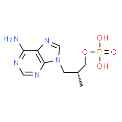 ChemSpider 2D Image | (2R)-3-(6-Amino-9H-purin-9-yl)-2-methylpropyl dihydrogen phosphate | C9H14N5O4P
