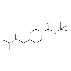 ChemSpider 2D Image | tert-Butyl 4-((isopropylamino)methyl)piperidine-1-carboxylate | C14H28N2O2