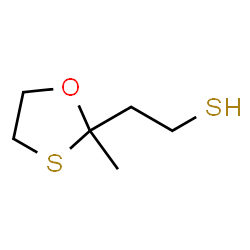 ChemSpider 2D Image | 2-Methyl-1,3-oxathiolane-2-ethanethiol | C6H12OS2