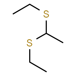 ChemSpider 2D Image | 1,1-Bis(ethylsulfanyl)ethane | C6H14S2