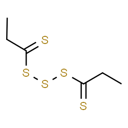 ChemSpider 2D Image | 1,1'-(1,3-Trisulfanediyl)di(1-propanethione) | C6H10S5