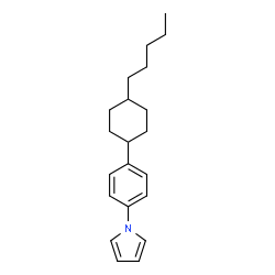 ChemSpider 2D Image | 1-[4-(4-Pentylcyclohexyl)phenyl]-1H-pyrrole | C21H29N