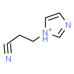 ChemSpider 2D Image | 1-(2-Cyanoethyl)-1H-imidazol-1-ium | C6H8N3